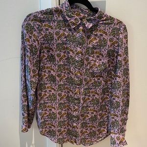 Patterned J. Crew blouse